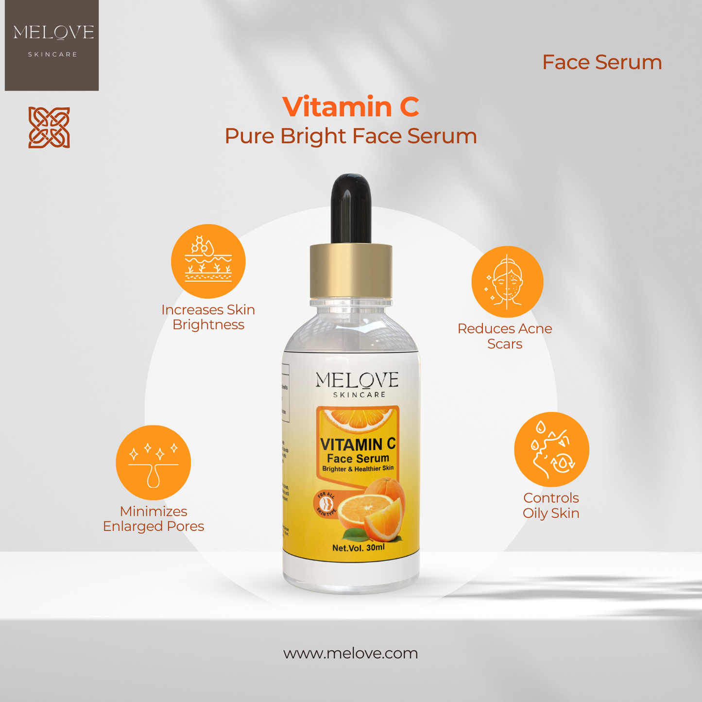 10% Vitamin C Face Serum For Daily Brightness